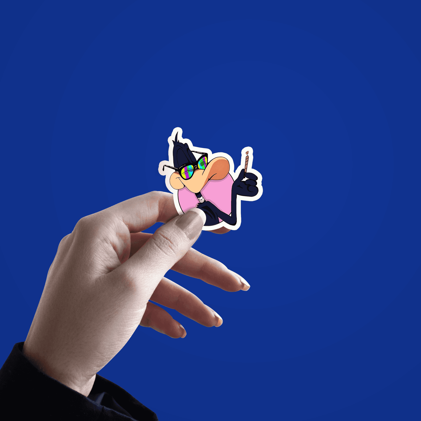 vinyl smoking duck sticker - sticckiz.com