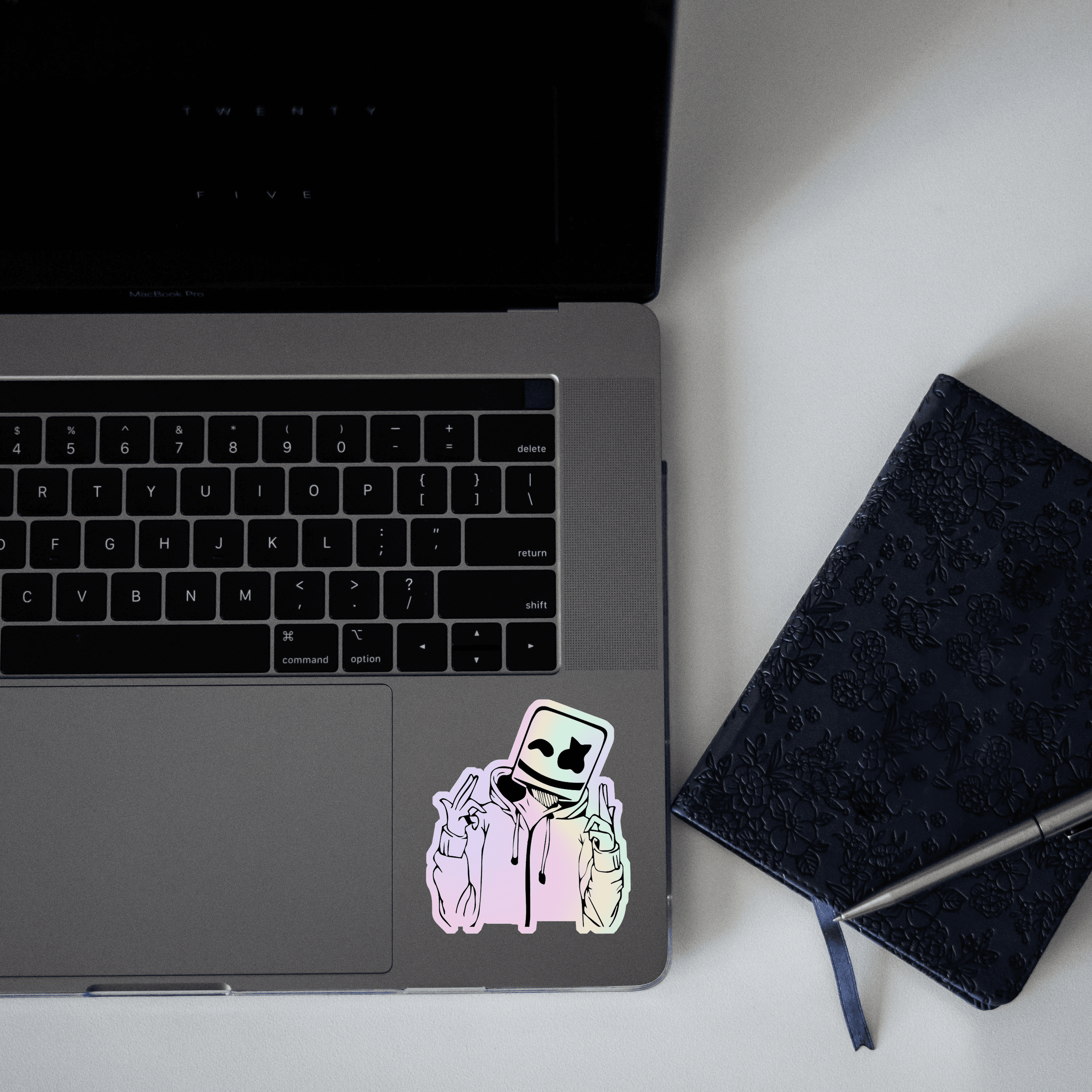 Marshmallow v2 Holographic Sticker - sticckiz.com