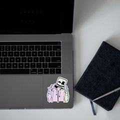 Marshmallow v2 Holographic Sticker - sticckiz.com