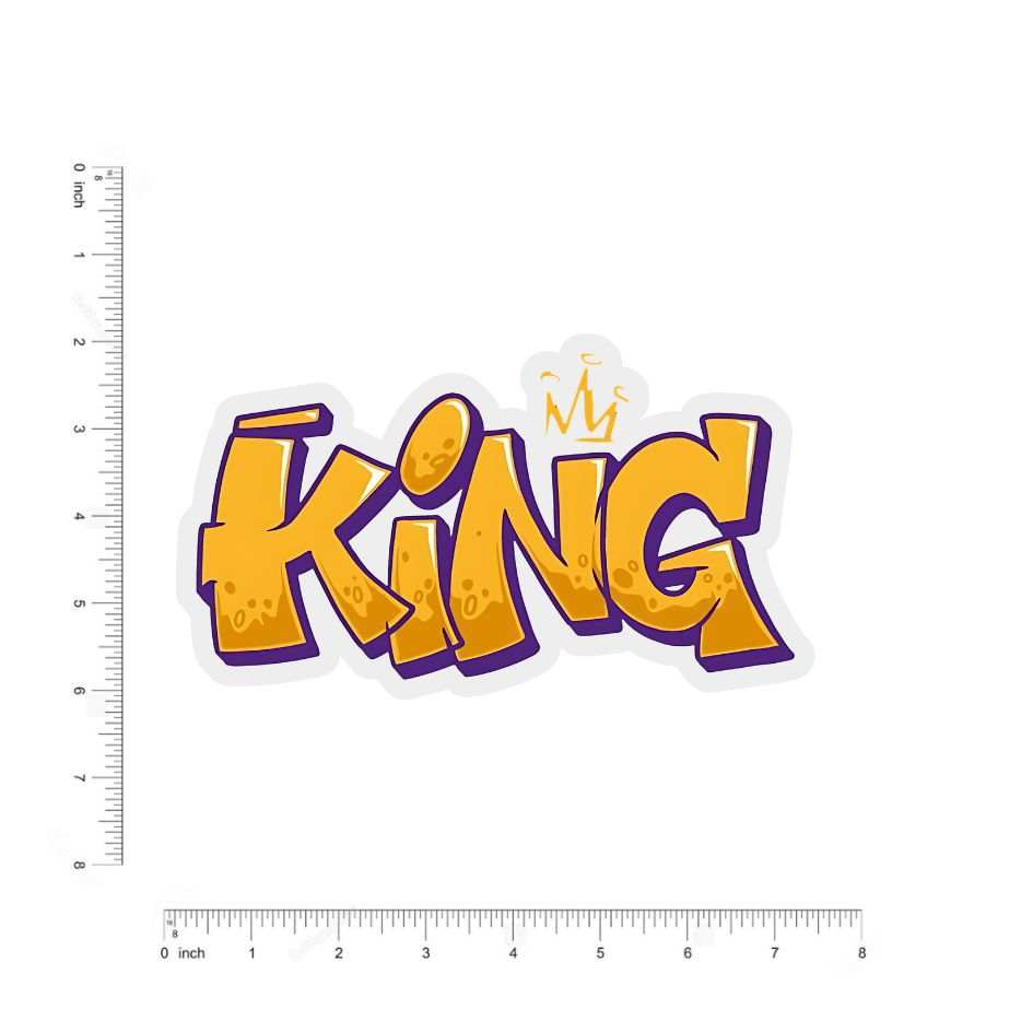 king bumper sticker - sticckiz.com