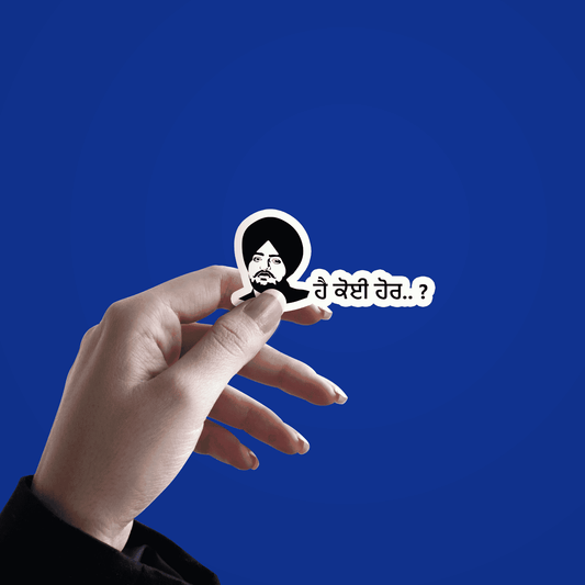 Is there Anyone Else..? Sidhu Moosewala Sticker - sticckiz.com
