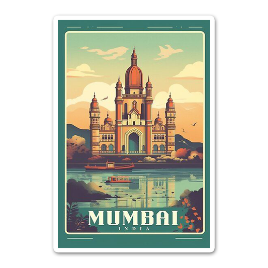 Mumbai card Sticker