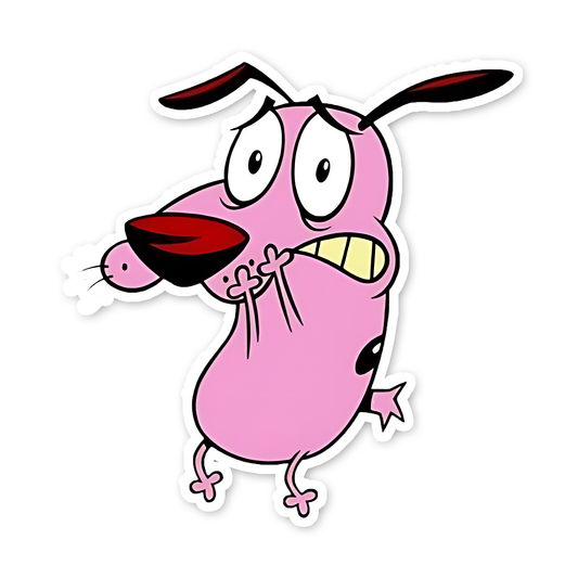 Courage frightened Sticker