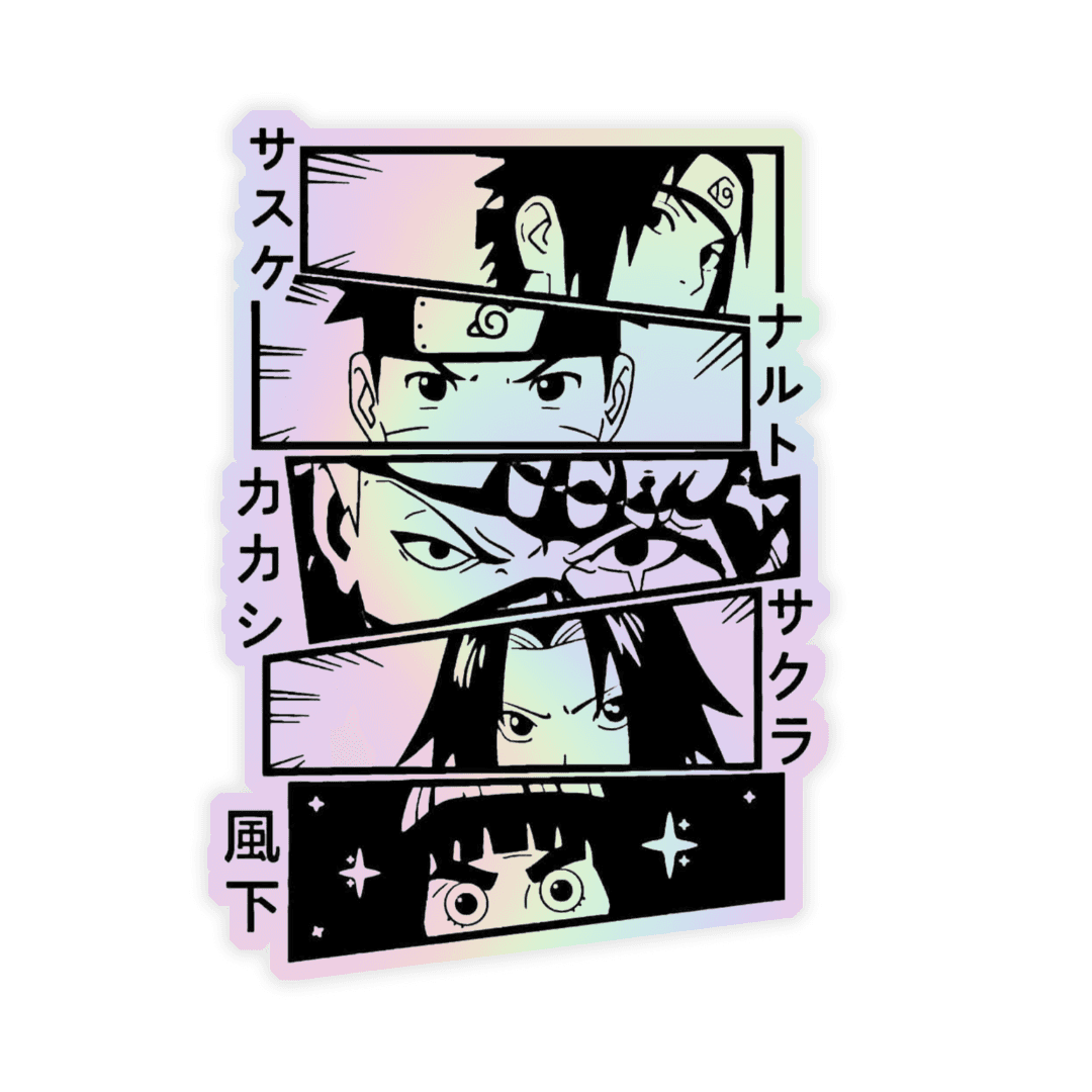 Naruto V5 Holographic Sticker - sticckiz.com