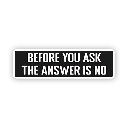 Before you ask the answere is no Sticker