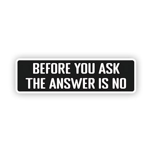 Before you ask the answere is no Sticker