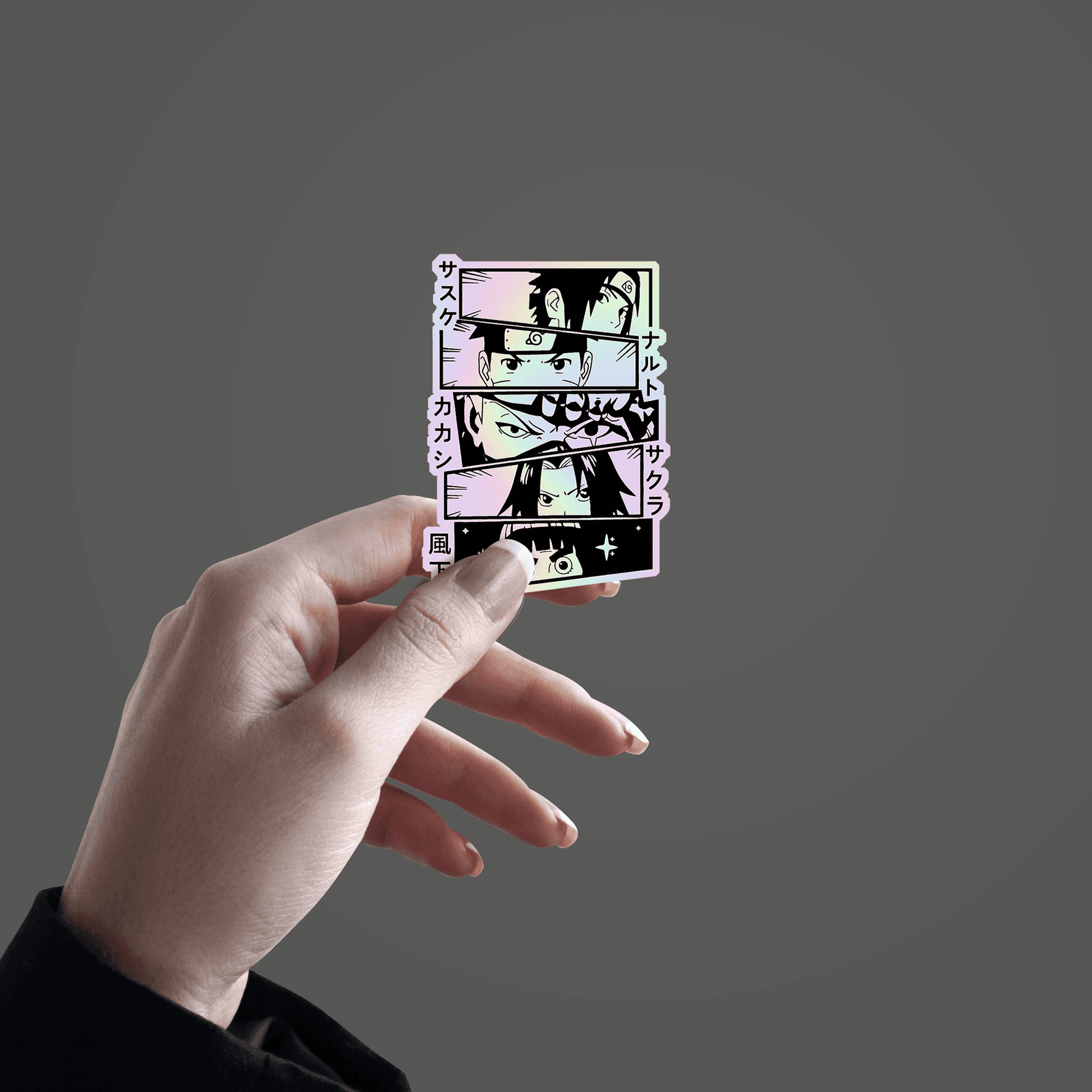 Naruto V5 Holographic Sticker - sticckiz.com