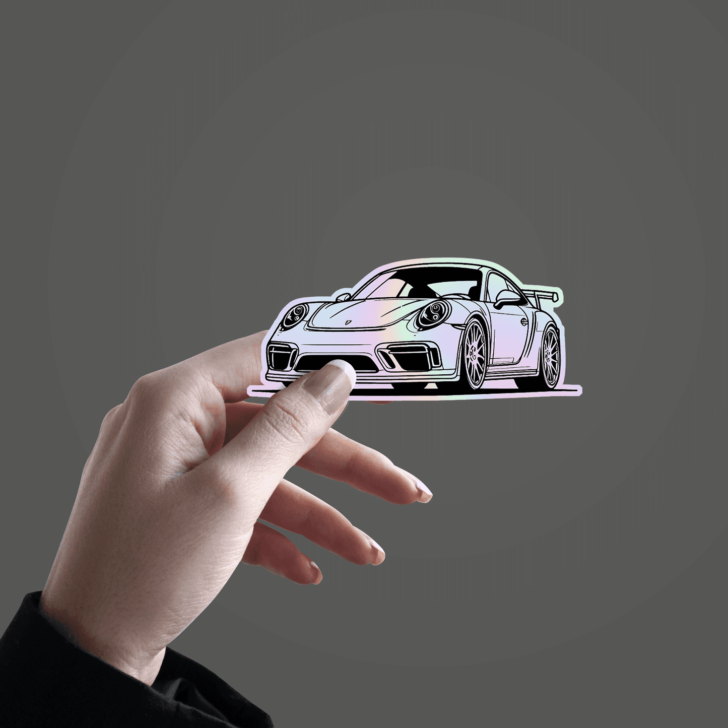Porche 911 Holographic Sticker - sticckiz.com