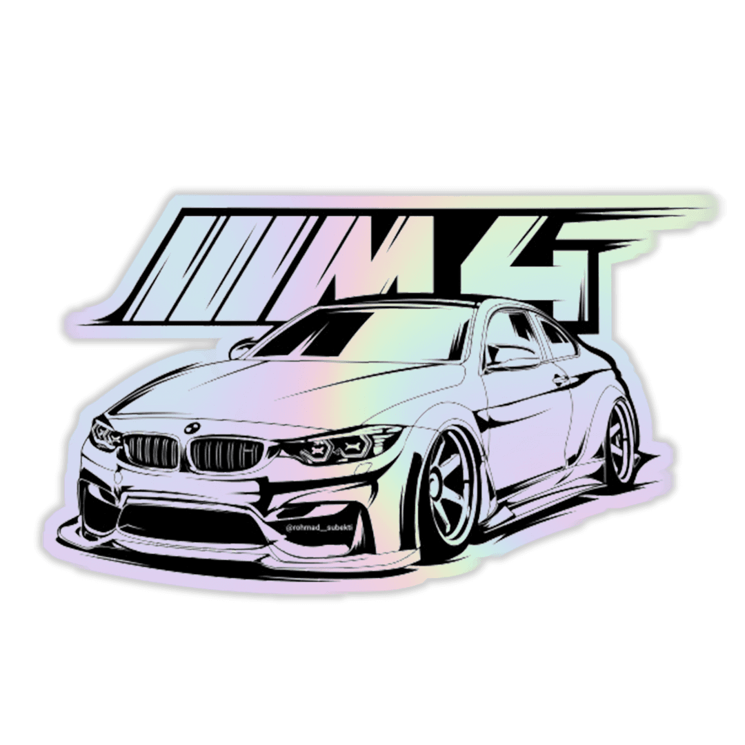 BMW M4 Holographic Sticker – sticckiz.com