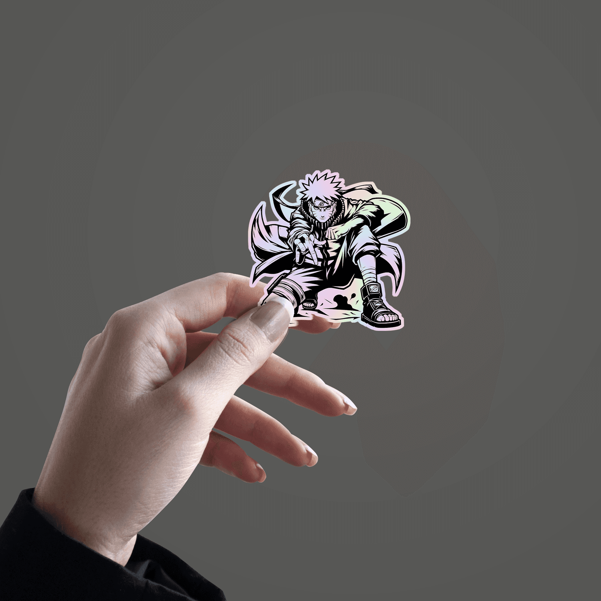 Naruto V2 Holographic Sticker - sticckiz.com
