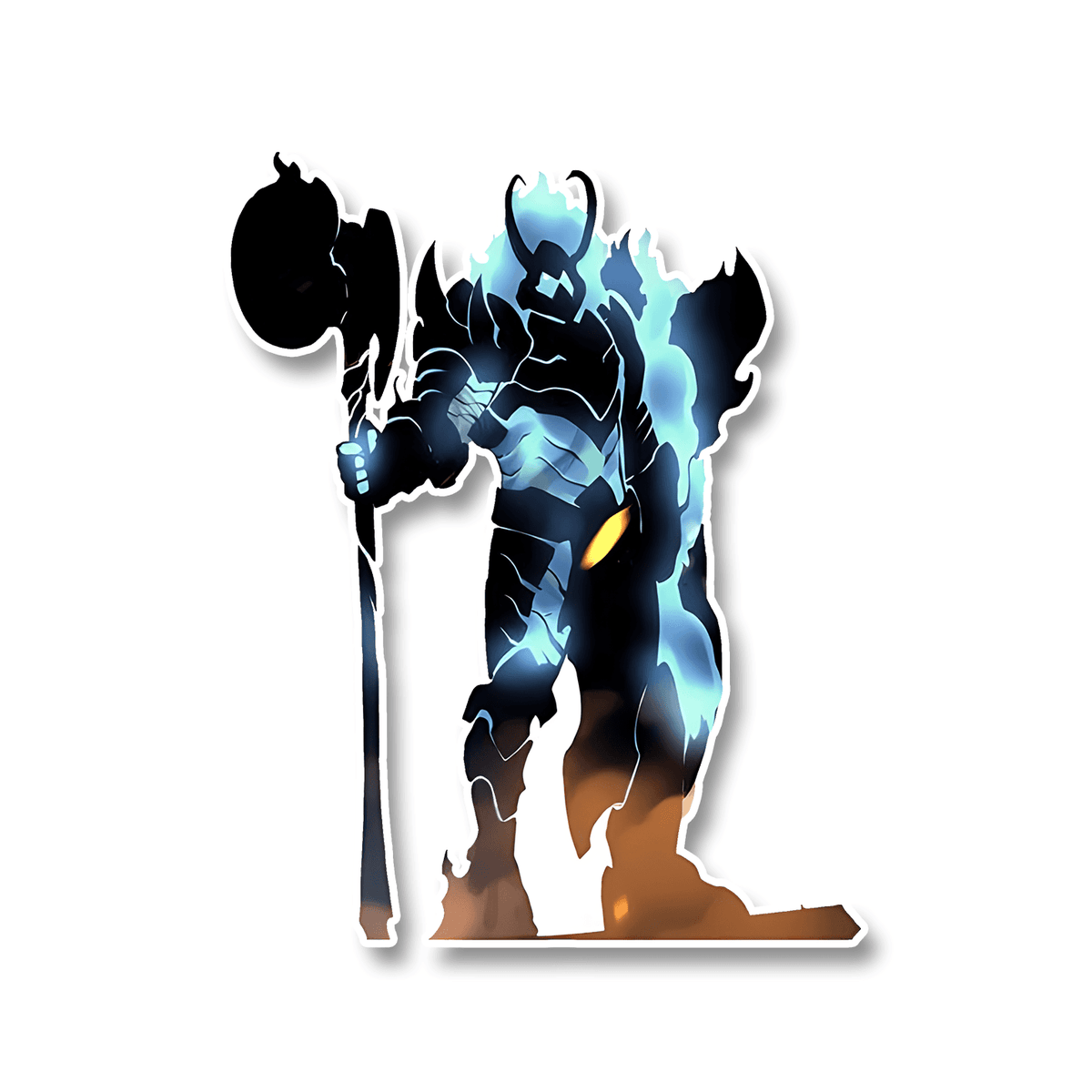 Iron From Solo Levelling Sticker - sticckiz.com