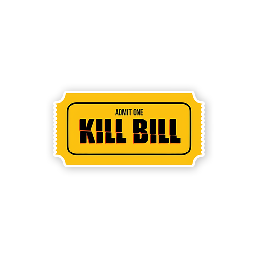 Kill Bill Ticket Sticker