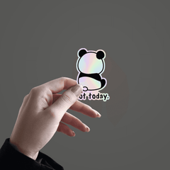Not Today Holographic Sticker - sticckiz.com