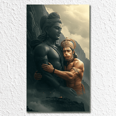 Lord Rama And Hanuman JI Poster