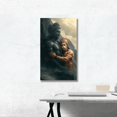 Lord Rama And Hanuman JI Poster