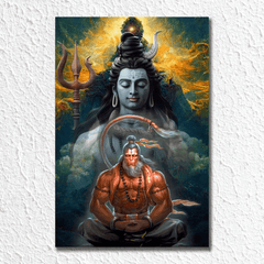 Bholenath & Hanuman Ji Poster - sticckiz.com