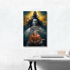 Bholenath & Hanuman Ji Poster - sticckiz.com