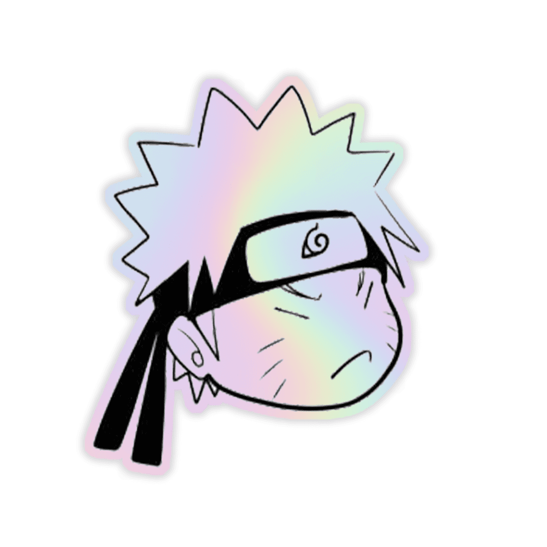 Sasuke Uchiha Holographic Sticker - sticckiz.com