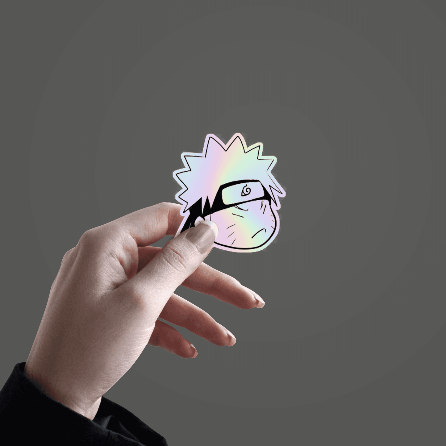 Sasuke Uchiha Holographic Sticker - sticckiz.com