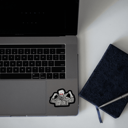 Moosewala Covering Face with Scarf Sticker - sticckiz.com