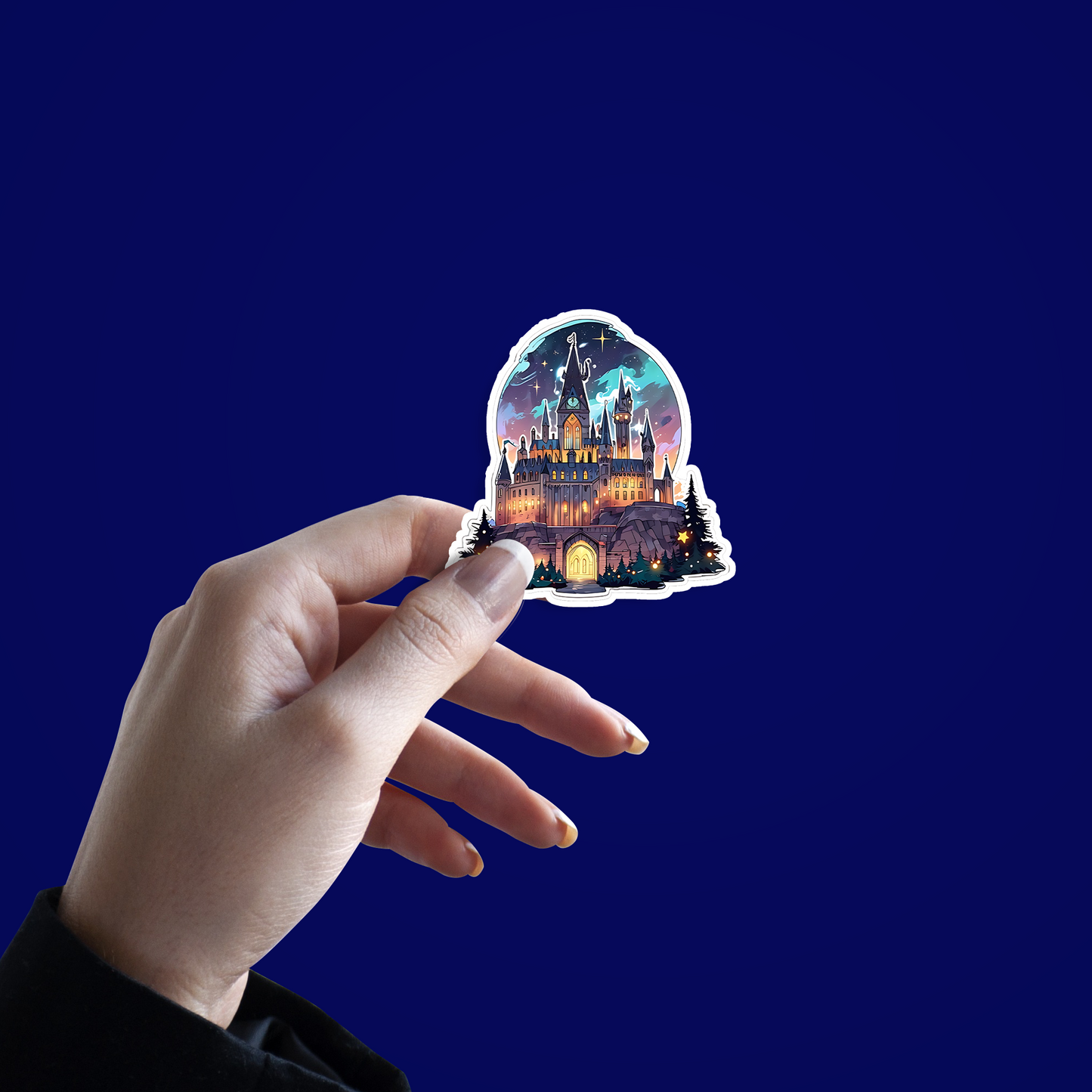 Magical Christmas Castle Sticker