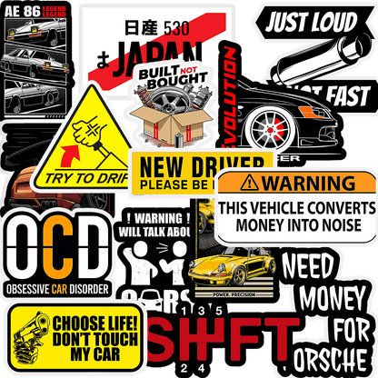 Car Sticker Pack (15 Stickers) - sticckiz.com