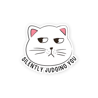 Silently Judging you Sticker