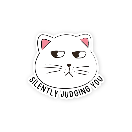 Silently Judging you Sticker