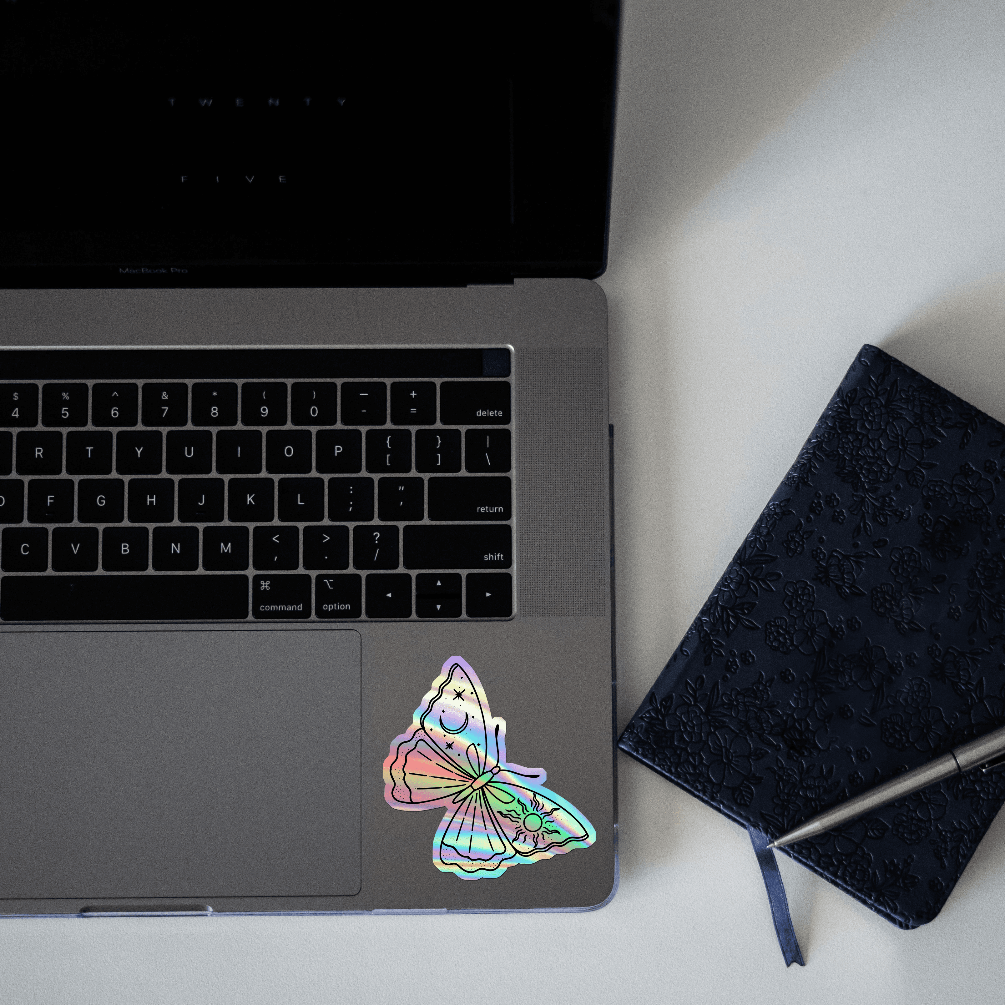 Aesthetic Butterfly Holographic Sticker - sticckiz.com