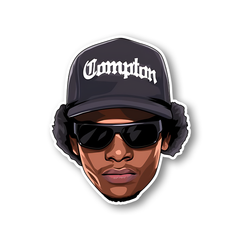 Eazy - E hip-hop Singer Sticker
