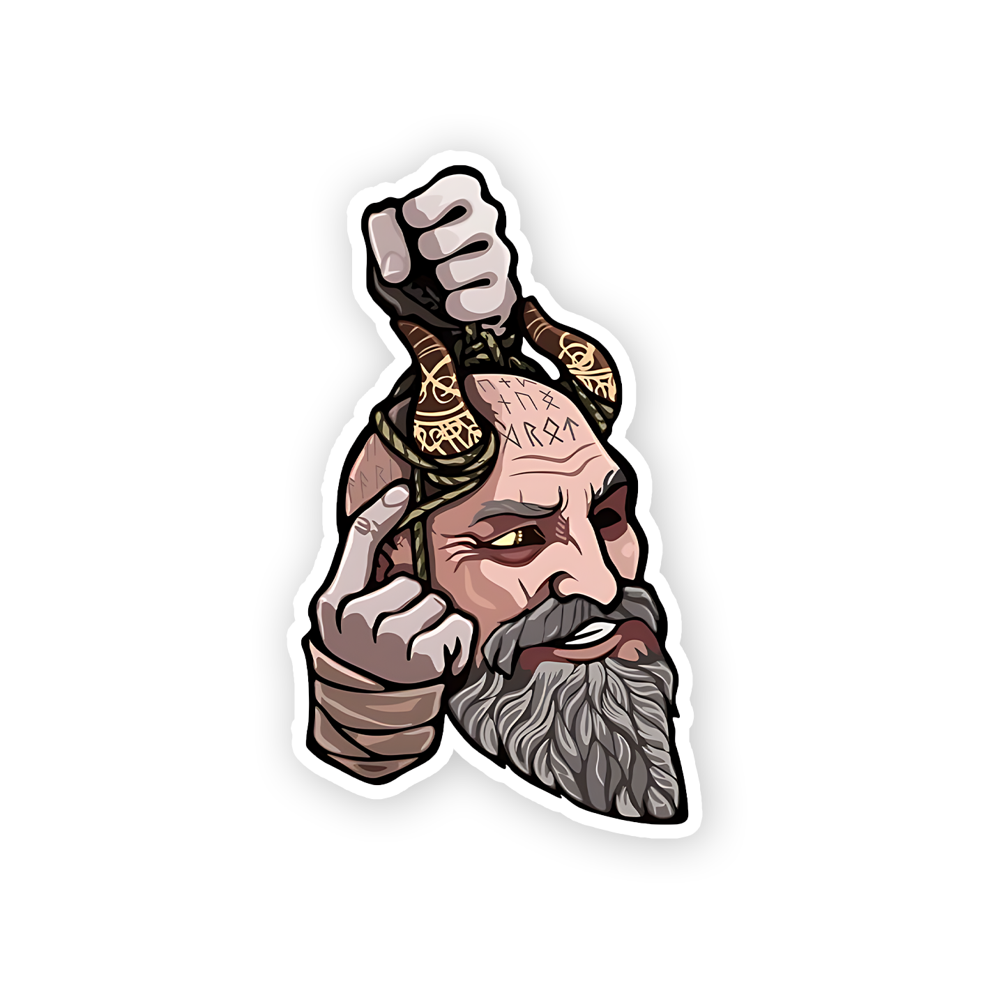 Mimir  Head Sticker