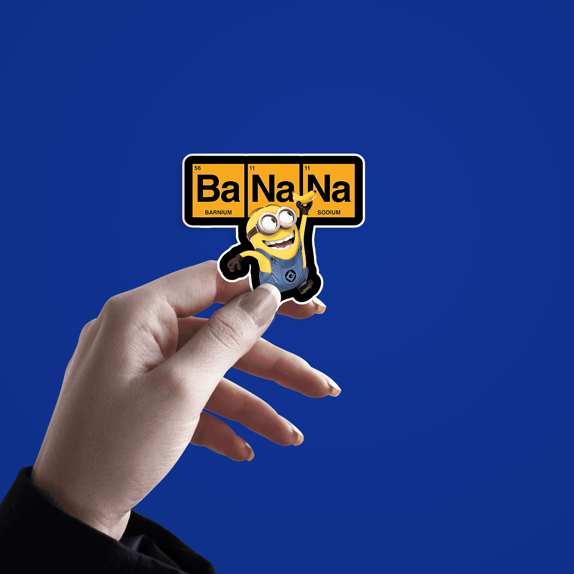Despicable me Minions Banana Sticker - sticckiz.com