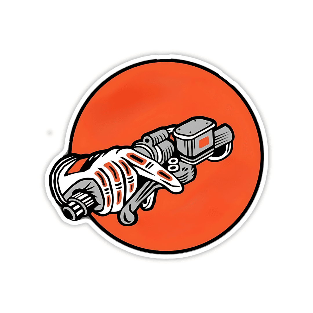 Biker Hand Sticker - sticckiz.com