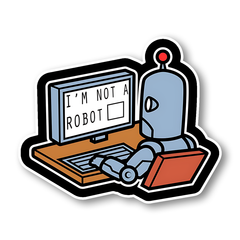 I'm Not a Robot Sticker Sticker