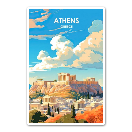 Athens Card Sticker
