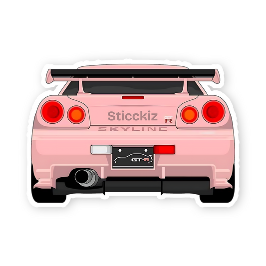 Skyline Supercar Sticker