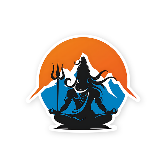 Lord Shiva and Himalyas Sticker