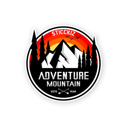 Adventure Mountain Sticker
