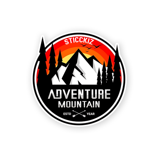 Adventure Mountain Sticker