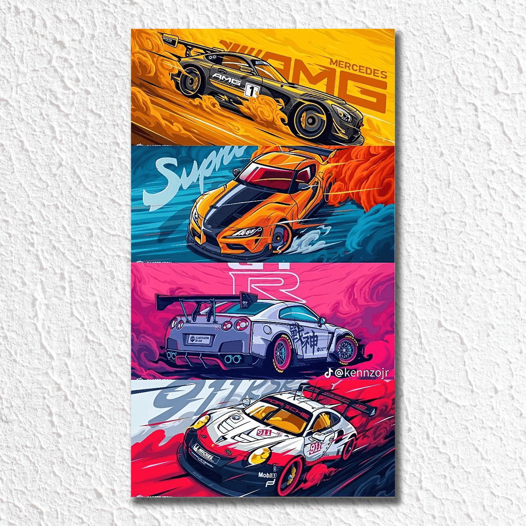 Aesthetiv car Poster - sticckiz.com
