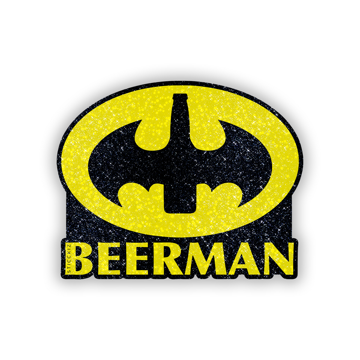 Beerman Glitter Sticker - main