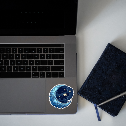 Moon and Stars Sticker