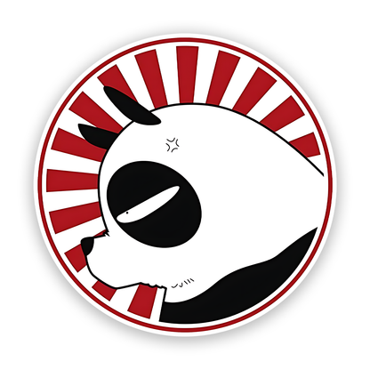 Genma Panda sticker based on the character Genma Saotome