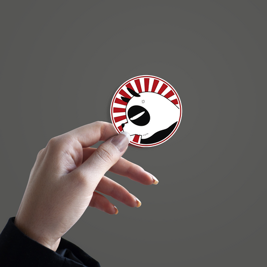 Genma Panda sticker based on the character Genma Saotome