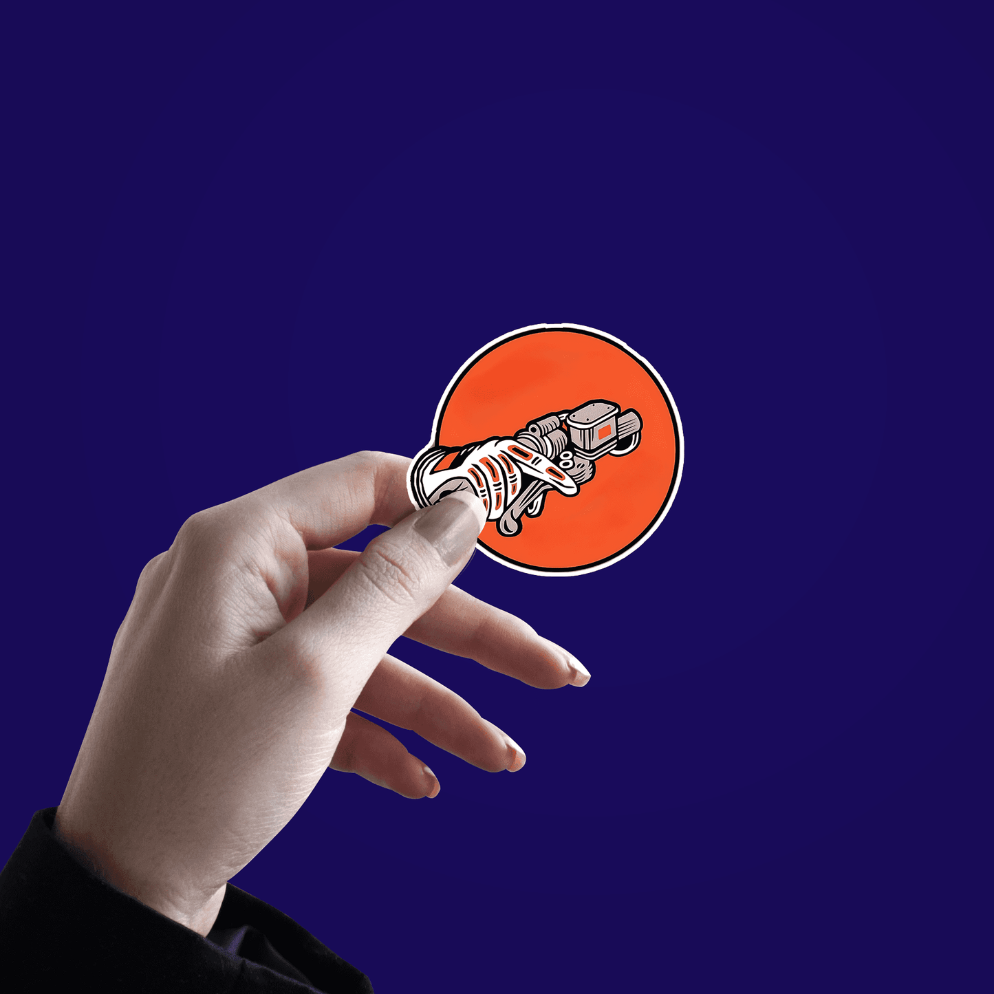 Biker Hand Sticker - sticckiz.com
