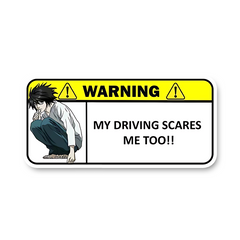 My Driving Scares me too Bumper Sticker