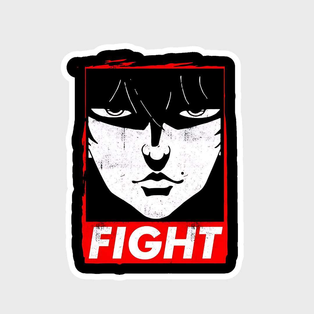 Baki fight Sticker Anime manga Baki - sticckiz.com