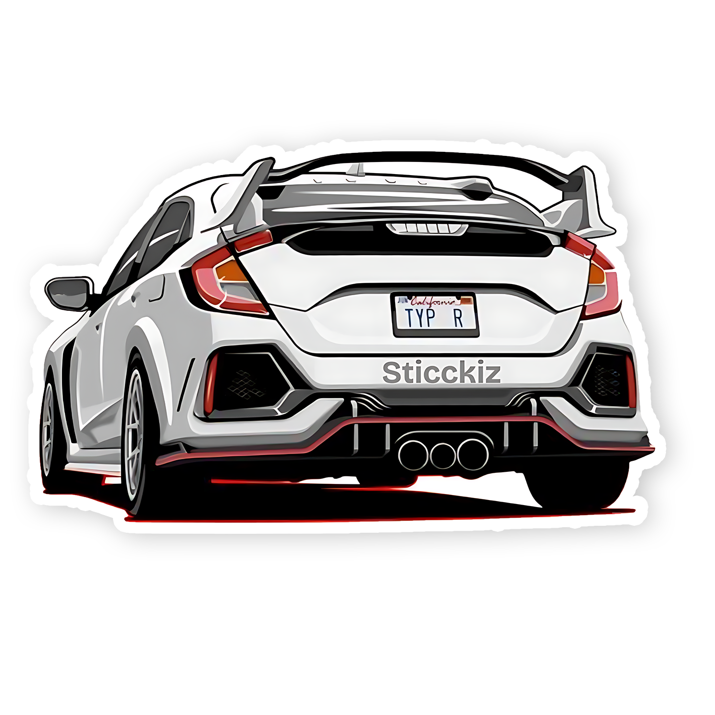 Honda civic type R Sticker – sticckiz.com