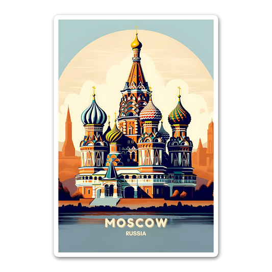 Moscow Card Sticker