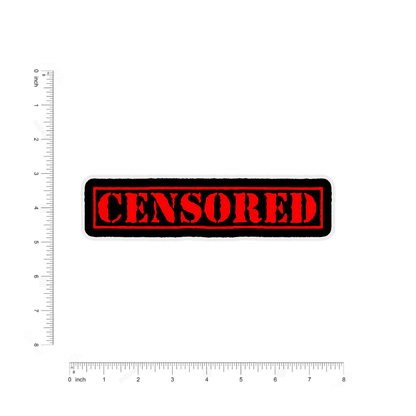 censored bumper sticker - sticckiz.com